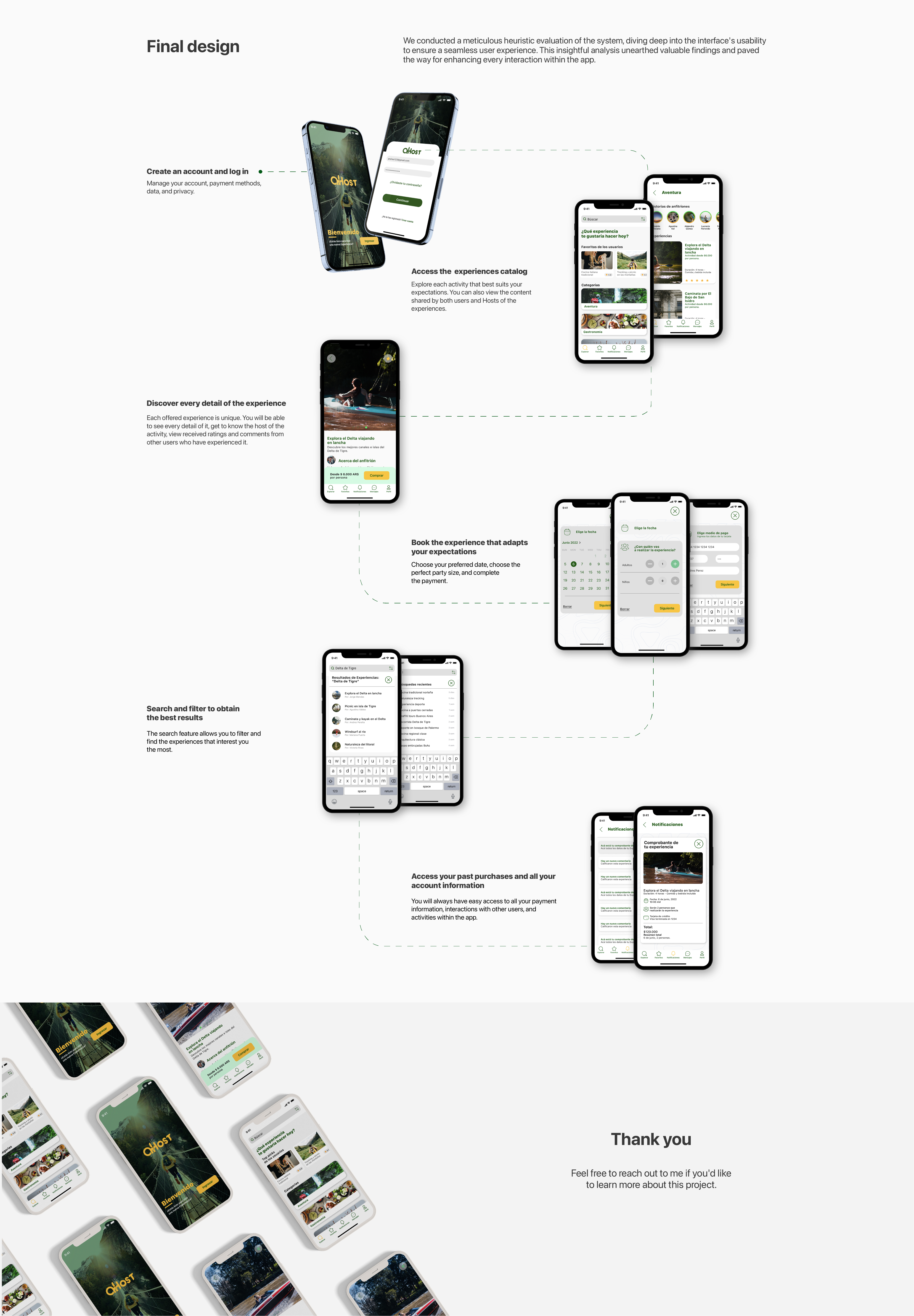 Ahost final design screens and closing presentation